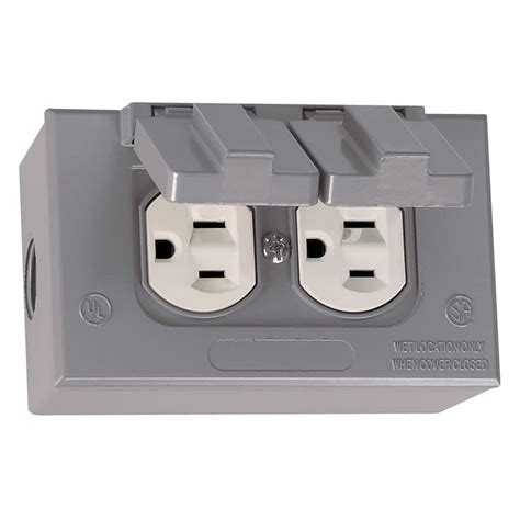 electrical box for exterior lighting|receptacle box for outside lowe's.